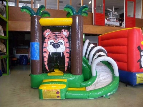 Springkussen Mini tijger met slide 